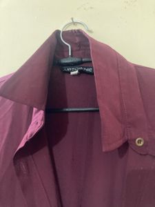 Wine Colour jumpsuit