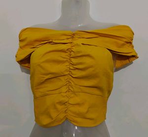 Off Shoulder Crop Top