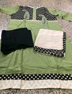 New Green Kurta Set