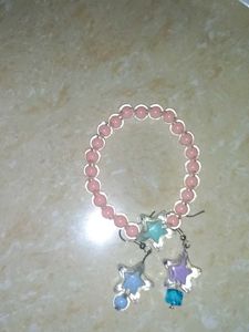 Star Charm Bracelet and Earring Set