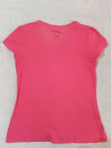 Pink Jockey V-Neck T-Shirt