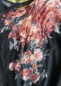 Floral Velvet Mini Dress