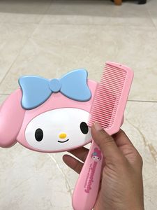My Melody Handheld Mirror + Comb Set