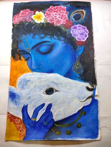 Krishna Ji Canvas Painting
