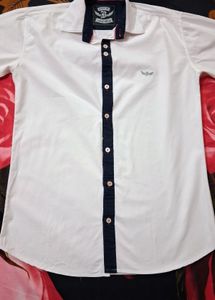Casual White Shirt L Size