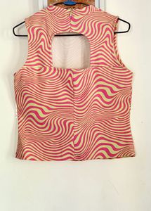 Hot Pink High-Neck Top