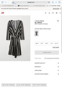 Chic Zebra Striped H&M Dress