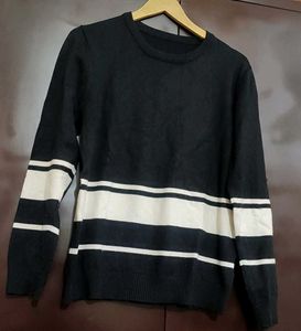 Black & White Winter Top For Girl Or Woman 34 Bust