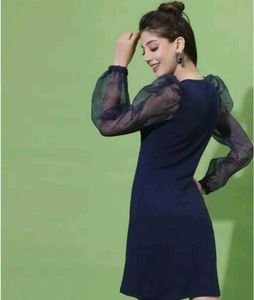 Blue Net Dress