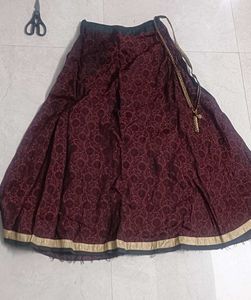 maroon black lehenga choli