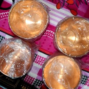 🆕 4 Pieces Copper Glases