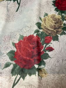 fix rate khaki colour flower print saree