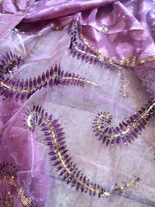 Dual Colour Sequence Work Saree