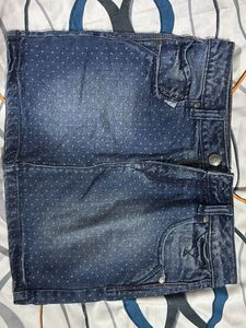 Denim Mini Skirt