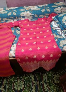 Pink  Kurta set