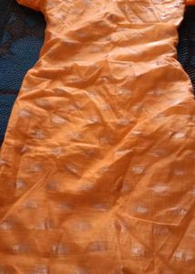 Orange Embroidered Blouse