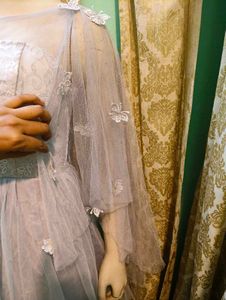 Elegant Lace &amp; Tulle Party Dress free delivery