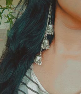 Oxidized Long Layered Jhumka for Women