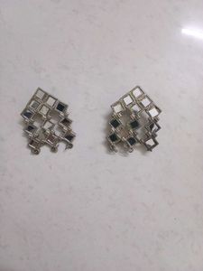 Mirror Jwellery Set Earings And Necklace