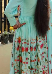 Elegant Sky Blue Kurta Set