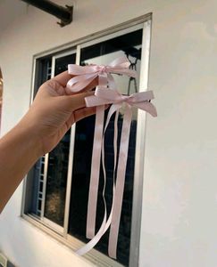 Ribbon Bow Hairclips Set Of 3!