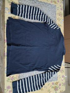 Navy Long Sleeve Polo Shirt