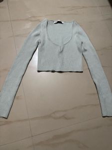 Zara Knit Top - Sage Green