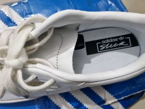 Adidas Sleek In White Leather Unuesd Shoes