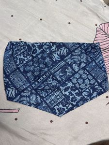 Blue Pattern Bikini Bottom