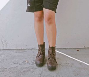Coffee Brown Casual Lace Up Ankle Boots 👢
