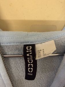 Light Blue Cropped Hoodie