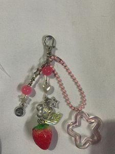 Strawberry Charm Keychain