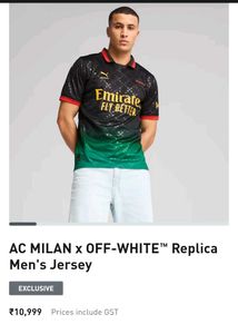 PUMA AC MILAN X OFF-WHITE SPECIAL EDITION JERSEY S