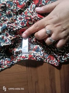 Floral Print Maxi Dress with Belt