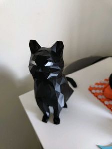 Low Poly Cat Statue