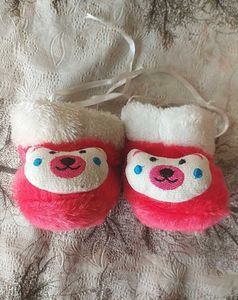 Baby Kids Woolen Warm Shoe Sock Pair Of 2