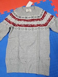 Patterned Knit Sweater