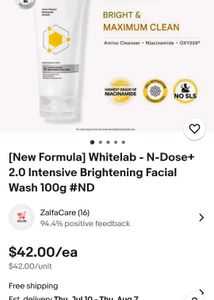 Whitelab &amp; Skintific Cleansers From SINGAPORE