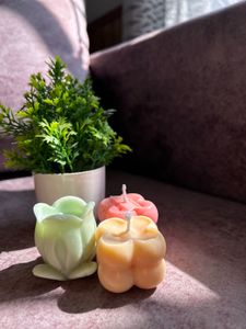 Tulip Candles &amp; Cube Candle