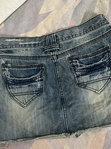 Denim Mini Skirt