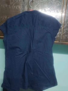 Navy Blue Half Shirt
