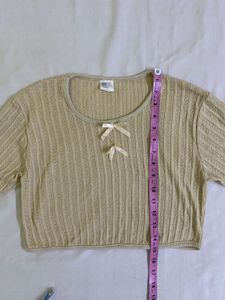 Cute Knit Crop Top Bust 32-36