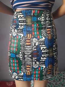 Sequence Printed Skirt