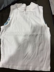 White Sleeveless Top
