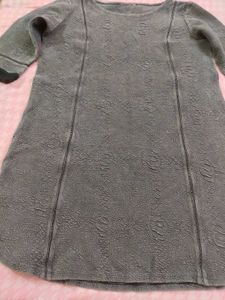 Gray Textured Tunic Dress