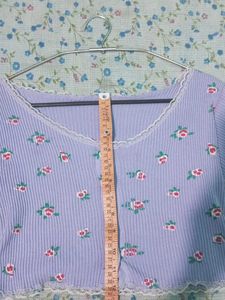 Cute Leavender Crop Top