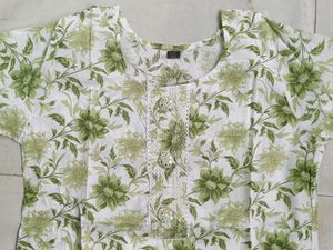 Women Cotton Kurti Pant Set ( XXL )