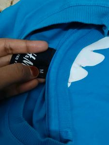 blue oversize t shirt