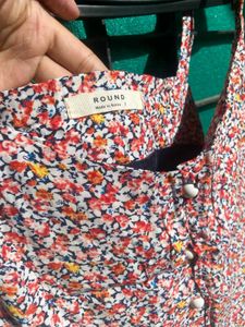 Floral Print Botton Down Dres