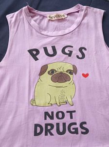 Graphic Sleeveless Crop Tank Top💜